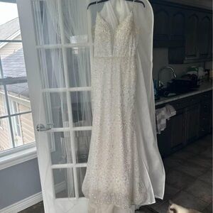Size 8 Sparkly Wedding Dress